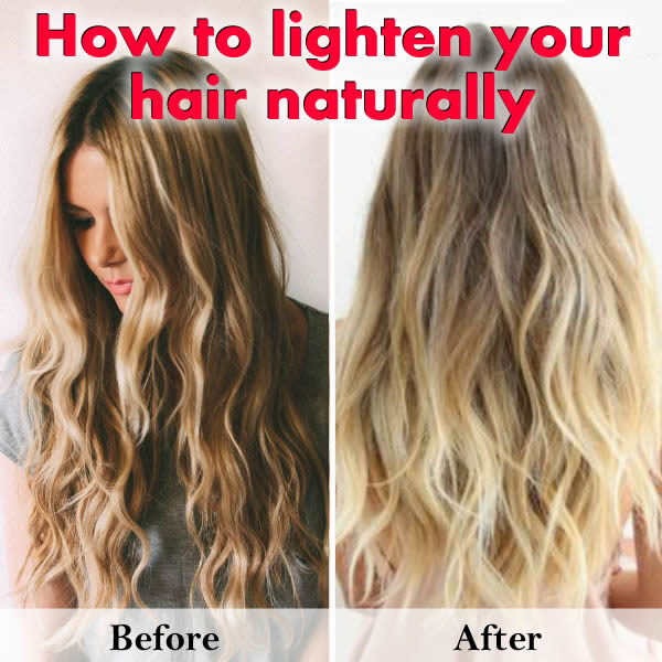 How to Lighten Hair Naturally - Going EverGreen