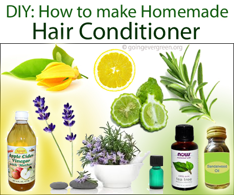 Diy How To Make Natural Homemade Hair Conditioner Going Evergreen
