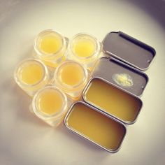 Homemade Lip Balm with Shea Butter and Lanolin