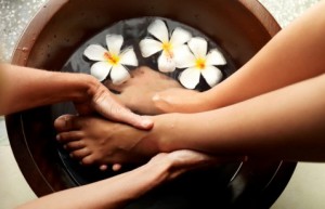 Foot Soak with Coffee