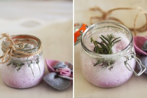 Homemade Bath Salt with Lavender