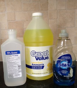 Homemade Glass Cleaner with Ammonia