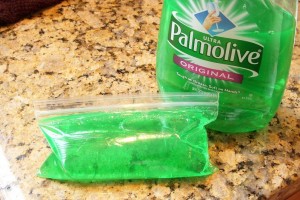 Reusable Gel Ice Pack with Dish Soap