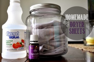 Homemade Dryer Sheets as Fabric Softener