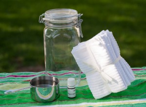 Homemade Dryer Sheets with Essential Oils