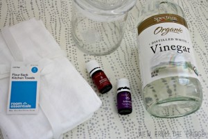 Homemade Dryer Sheets with Vinegar
